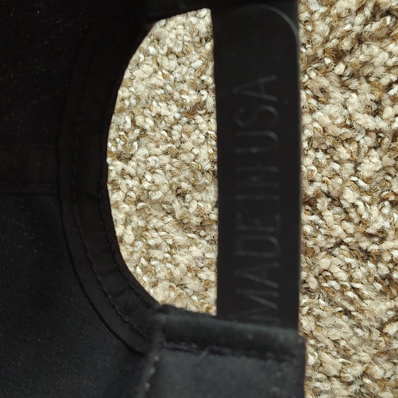 Vtg Propaganda Navy Embroidered Black Yellow Baseball Adjustable Cap Hat - Picture 9 of 9